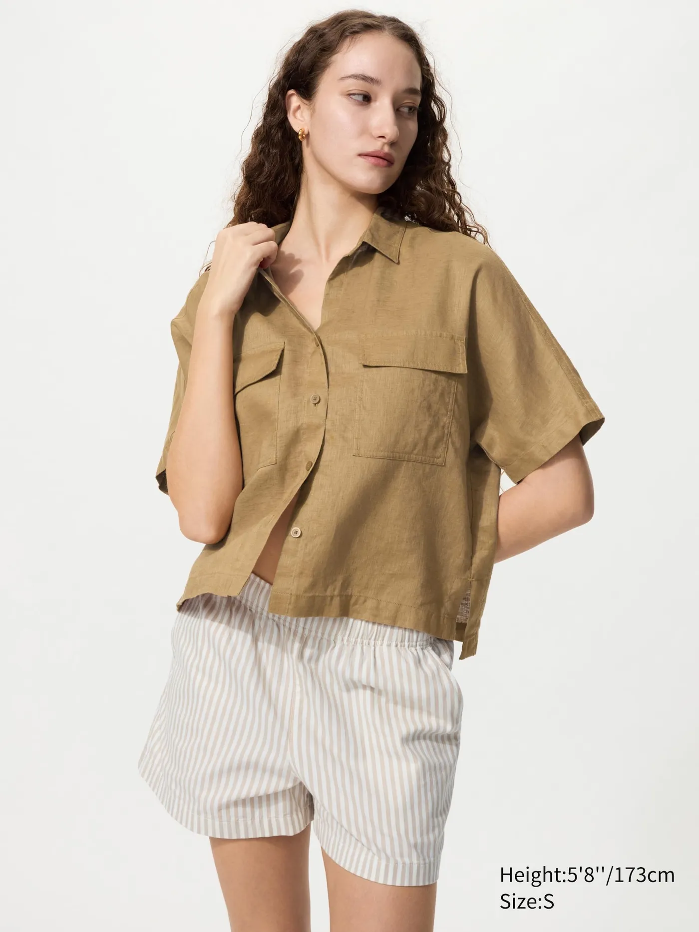 Cotton Easy Shorts | Stripe