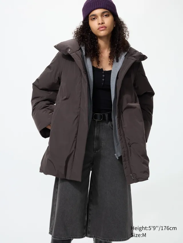 Non-Quilted Down Short Coat