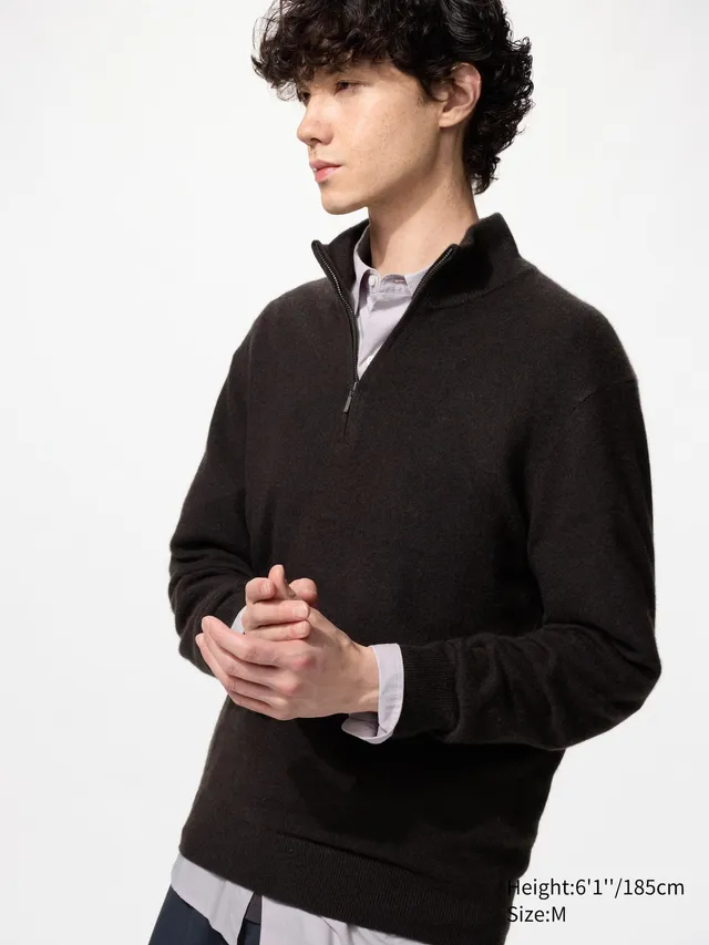 Cashmere Quarter-Zip Sweater