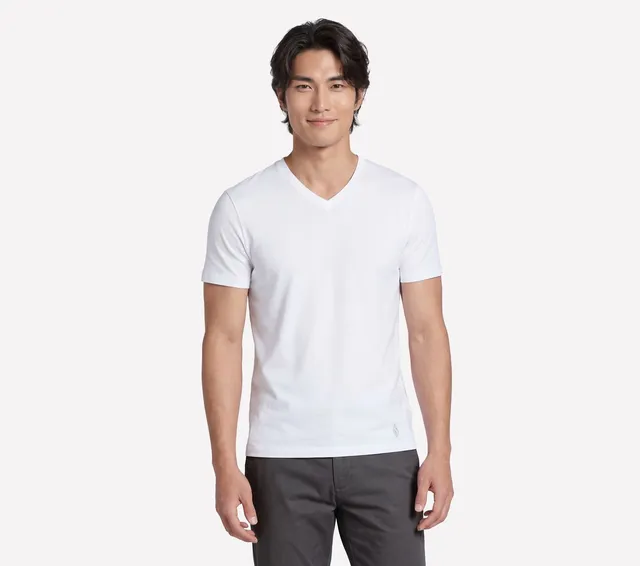 GO DRI Pima Short Sleeve V-Neck