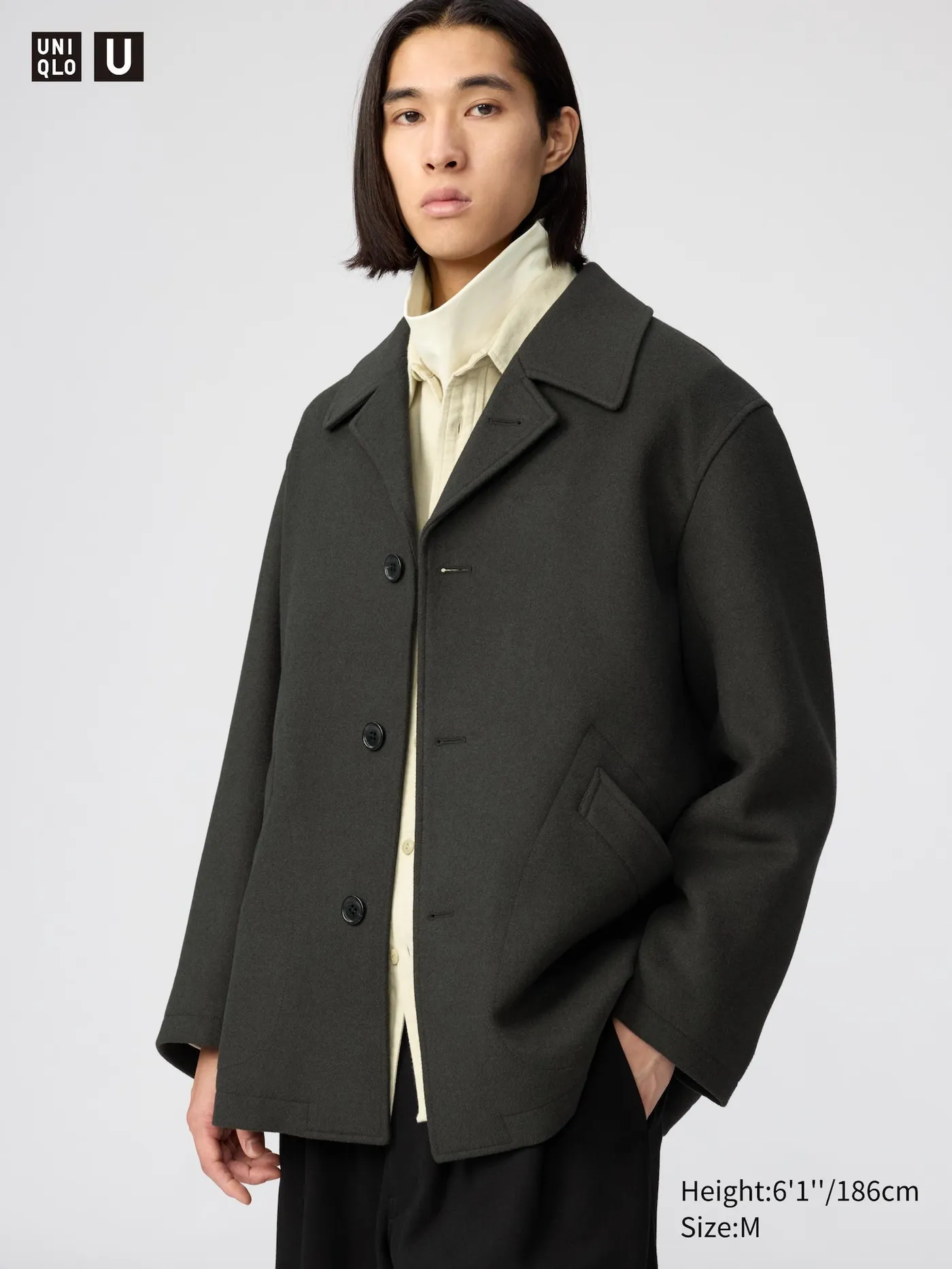 Wool Blend Short Coat