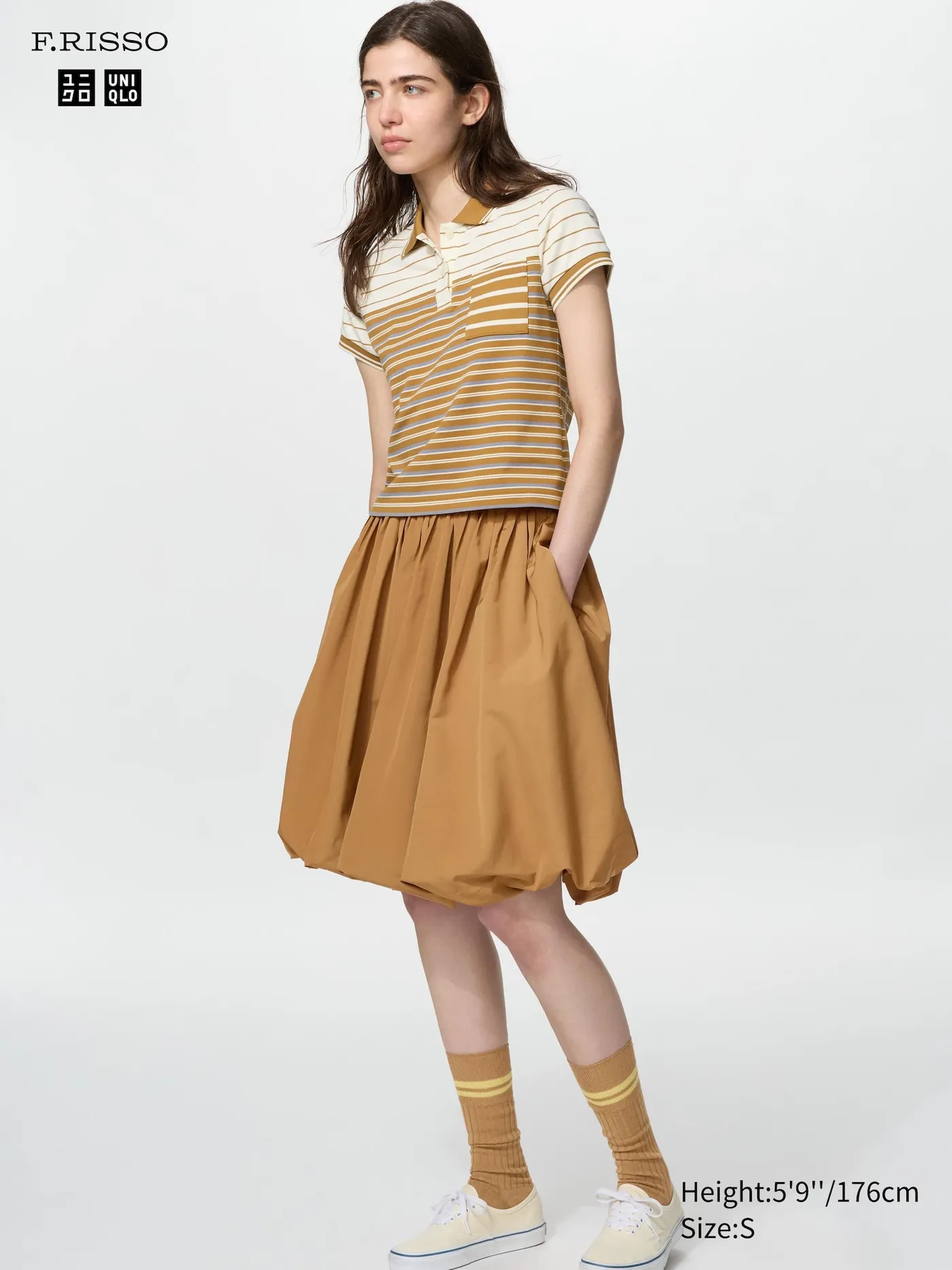 Balloon Gather Midi Skirt
