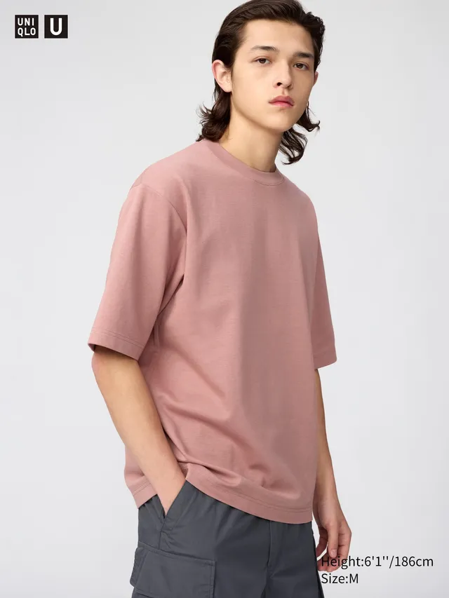 AIRism Cotton Oversized T-Shirt | Half-Sleeve