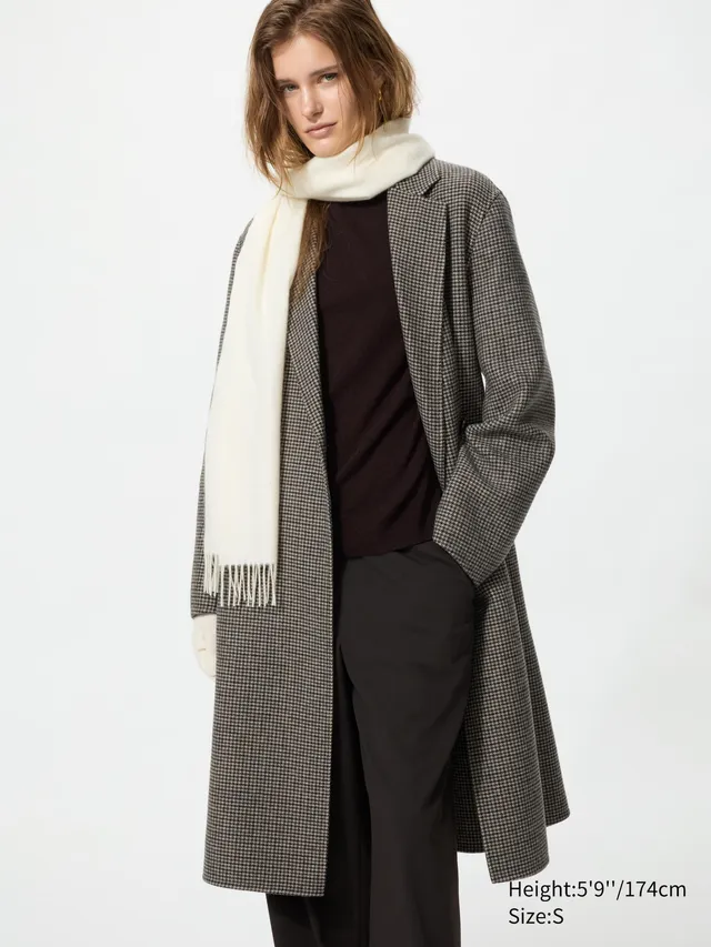 Double Face Relaxed Long Coat | Pattern