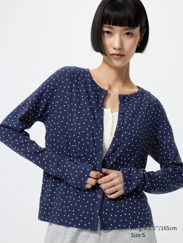 Pointelle Cardigan | Heart