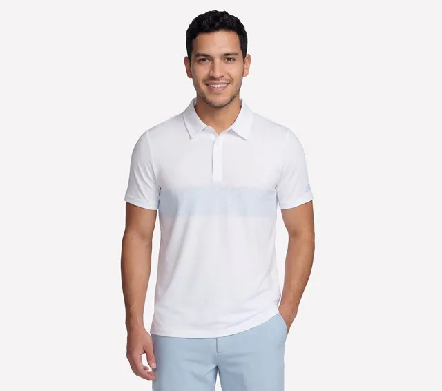 GO DRI Charge Palm Stripe Polo