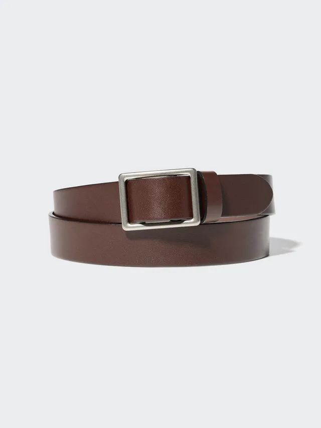 Italian Leather Slide Buckle Belt