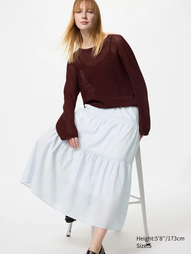 Tiered Maxi Skirt | Stripe