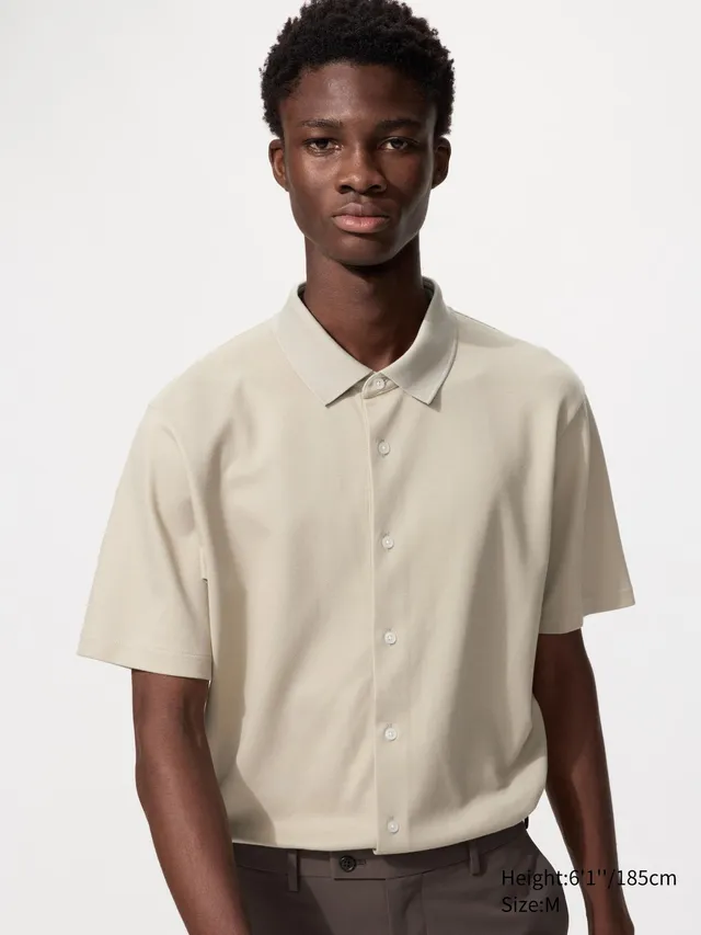AIRism Cotton Pique Full Open Polo Shirt