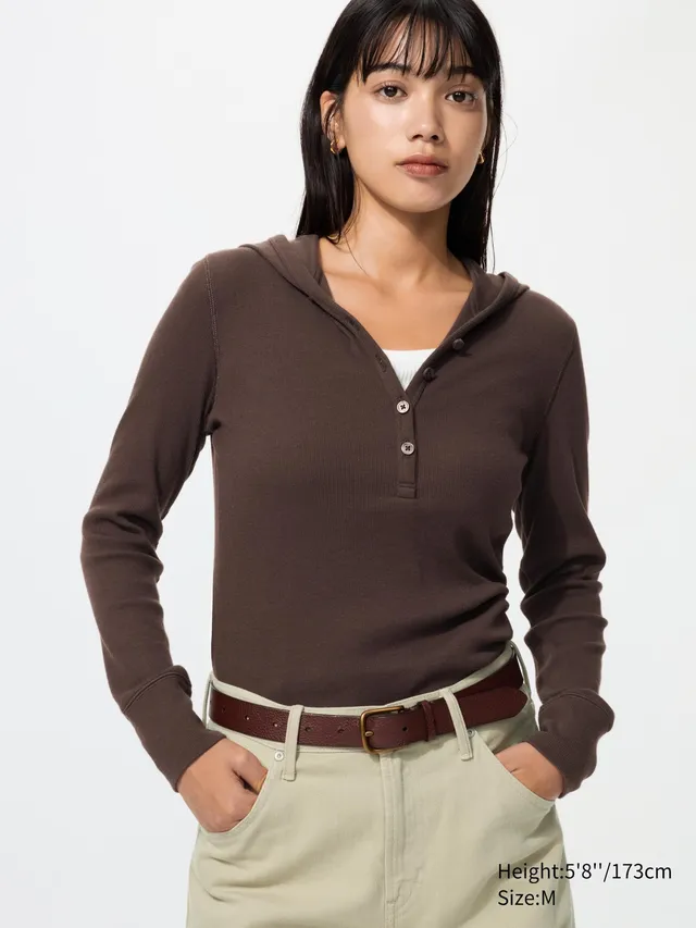 Hooded Ribbed T-Shirt