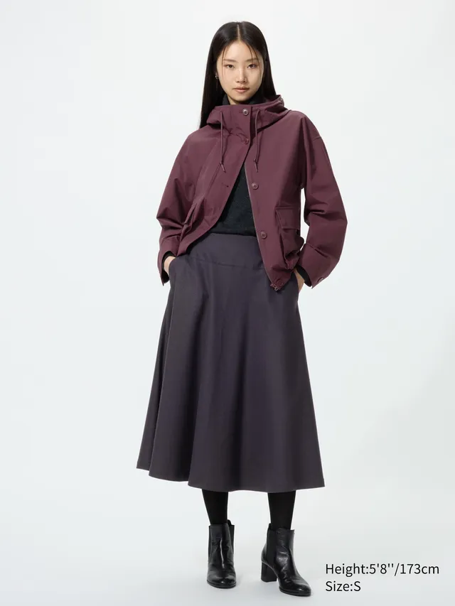 Brushed Jersey Flare Skirt