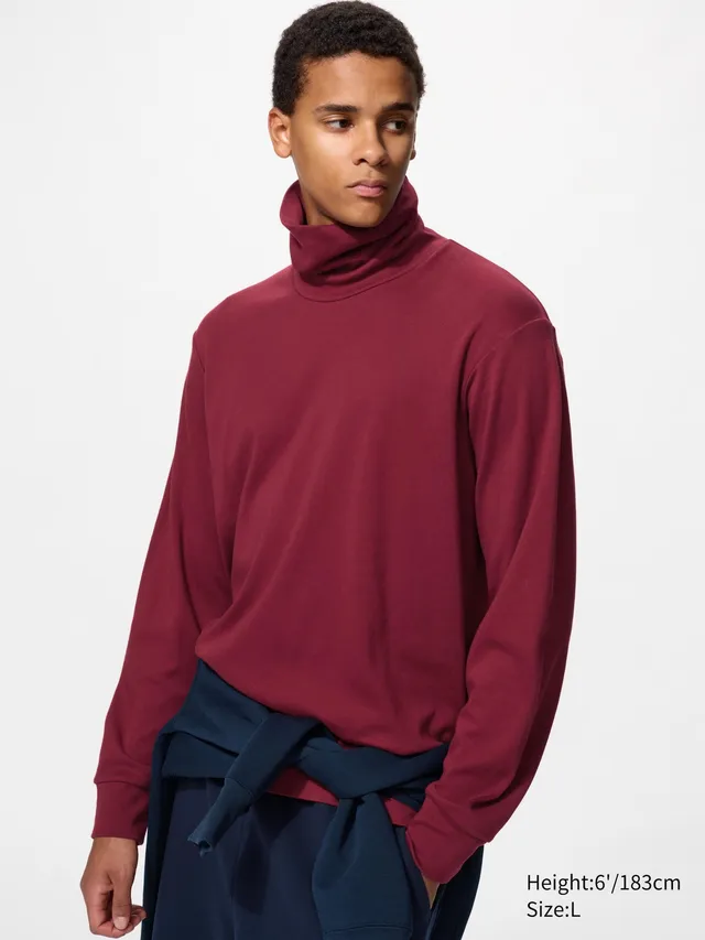 Soft Brushed Turtleneck T-Shirt