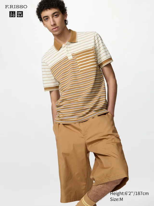 DRY Pique Slim Striped Polo Shirt