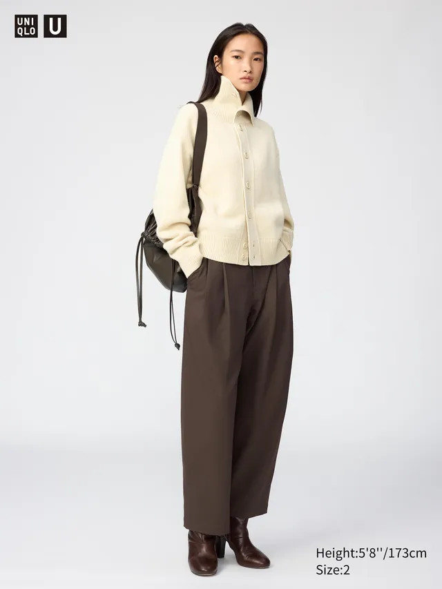 Pleated Barrel Pants