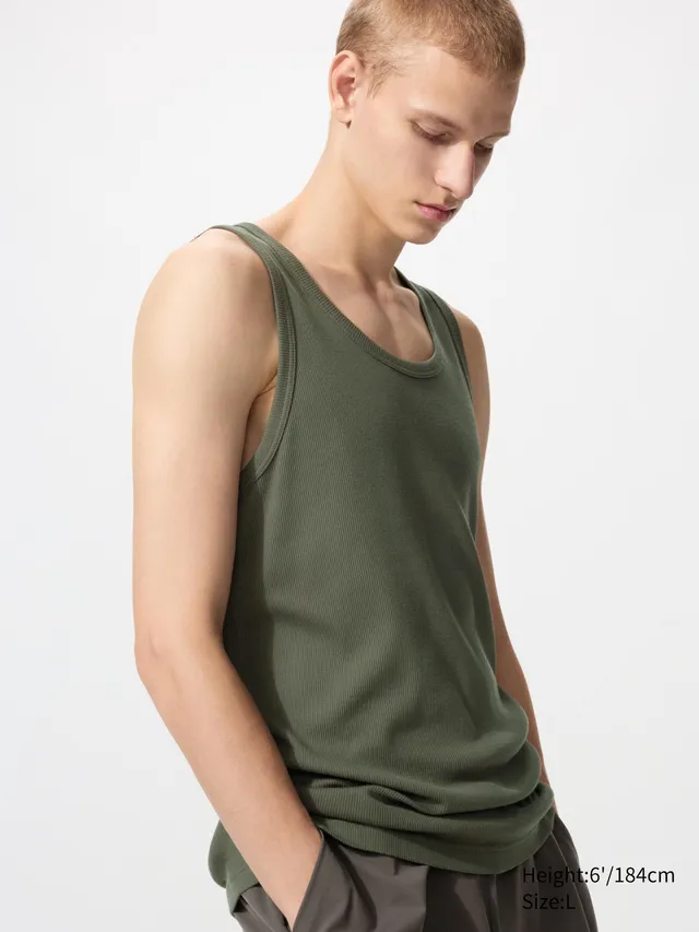 DRY Color Ribbed Tank Top