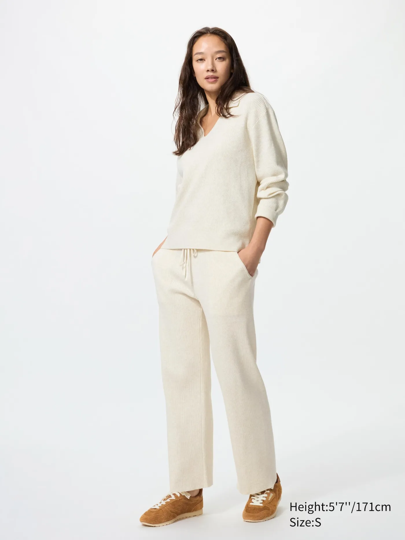 Washable Knit Ribbed Pants