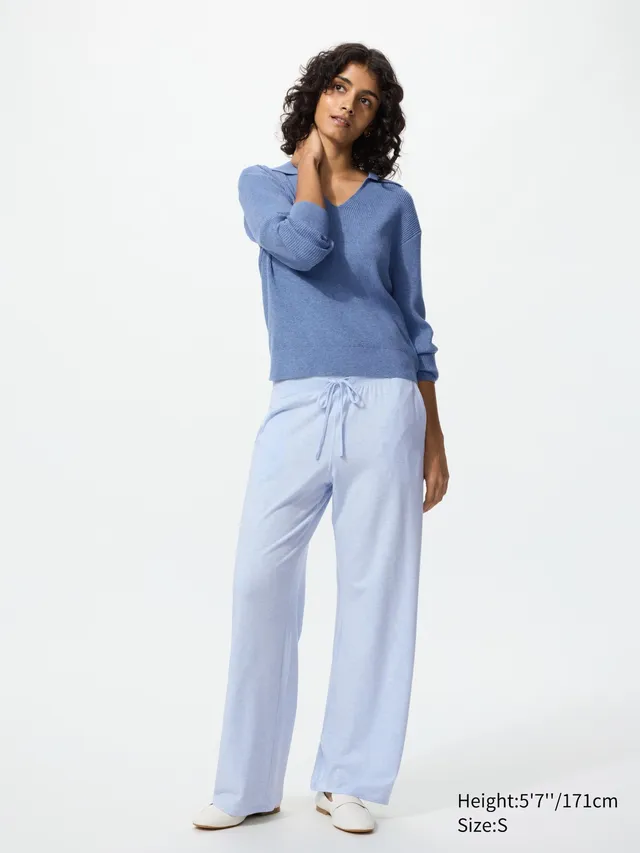 Stretch Jersey Easy Pants | Cotton Blend