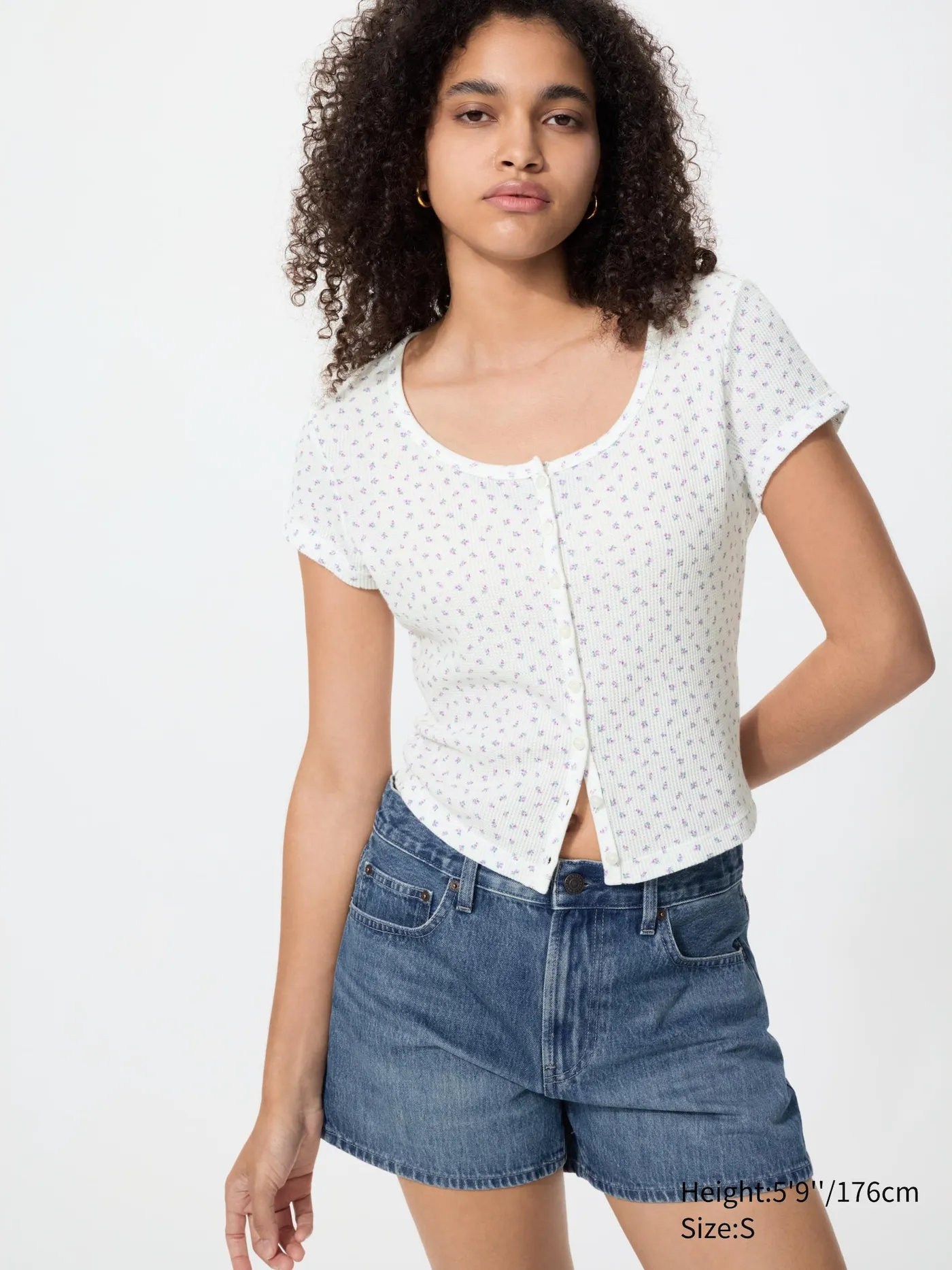 Waffle Full Open Mini T-Shirt | Pattern