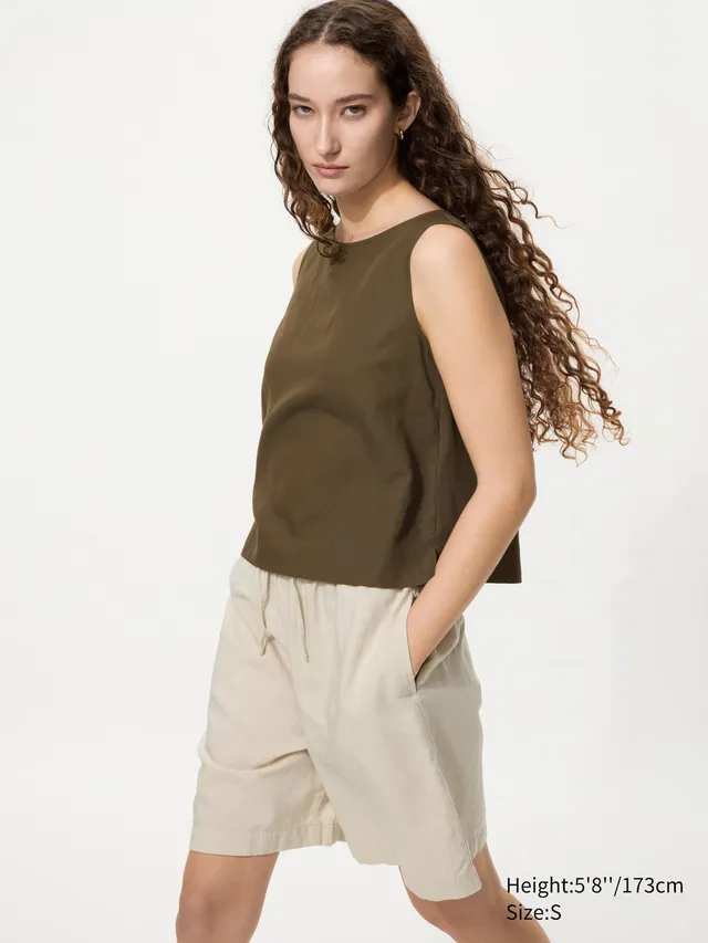 Linen Blend Easy Shorts