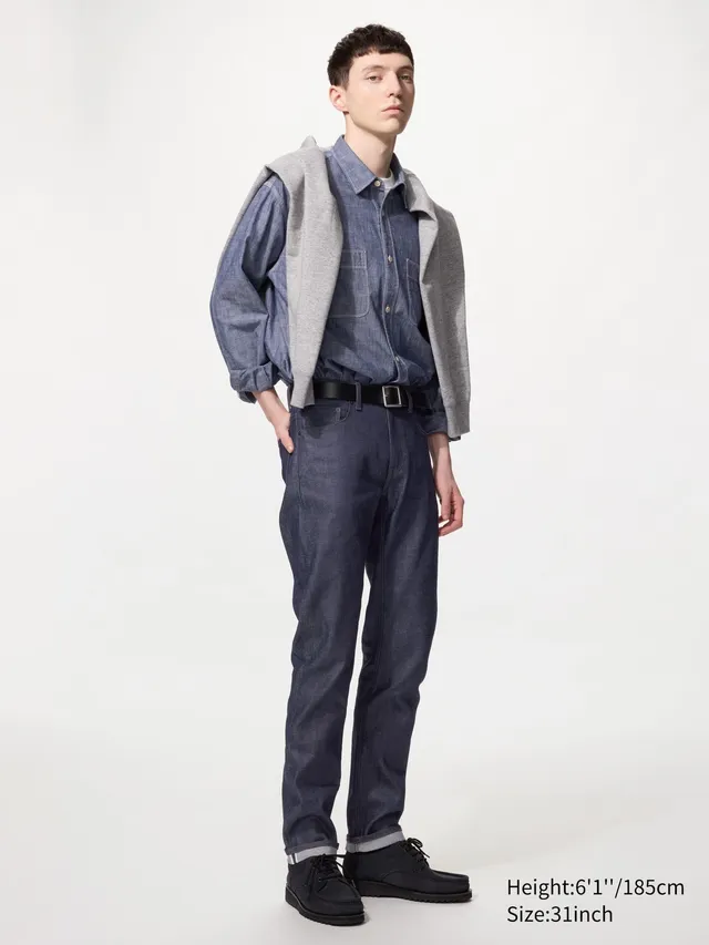 Slim Straight Jeans | Selvedge | Tall