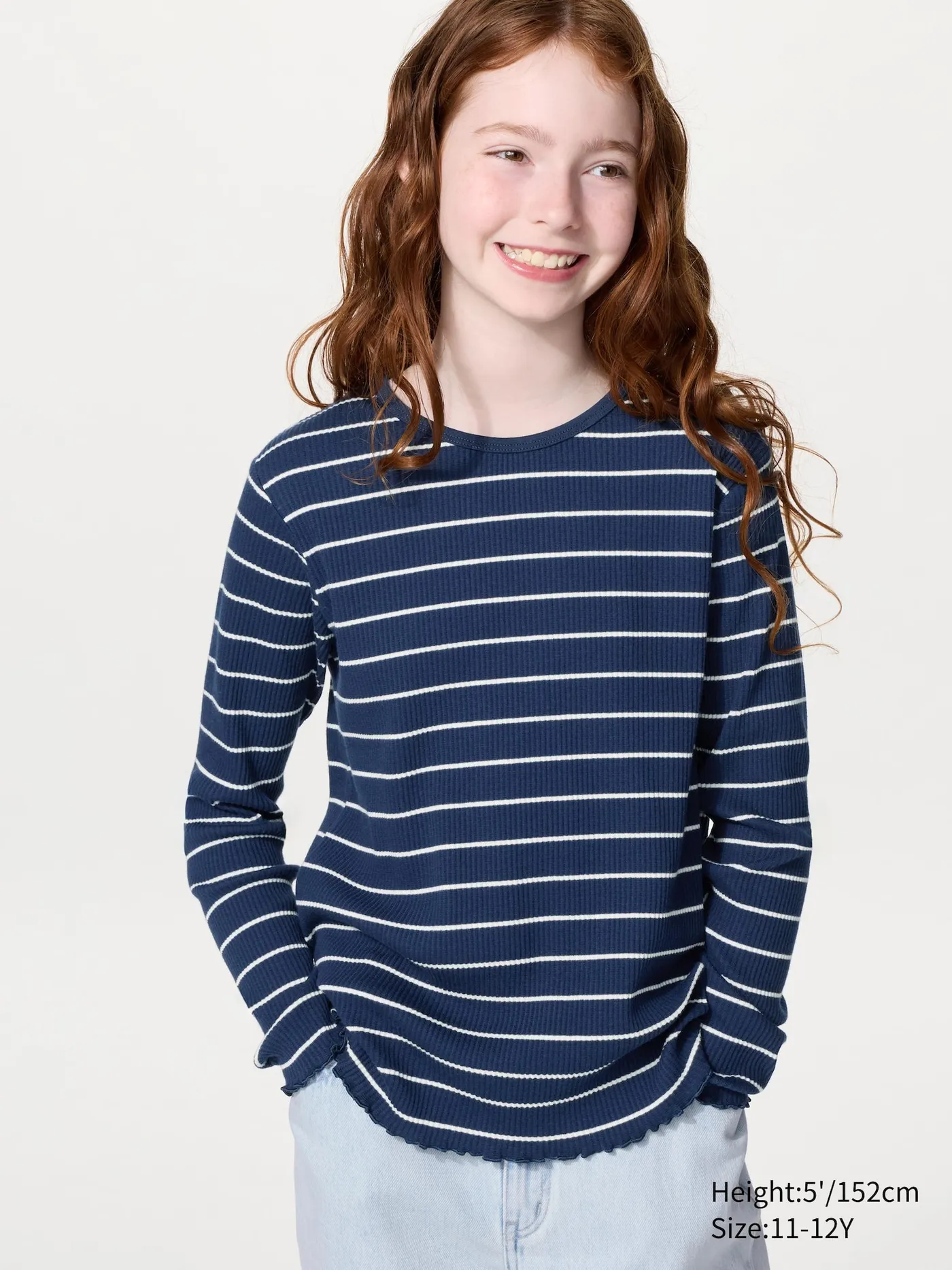 Ribbed T-Shirt | Long Sleeve | Striped