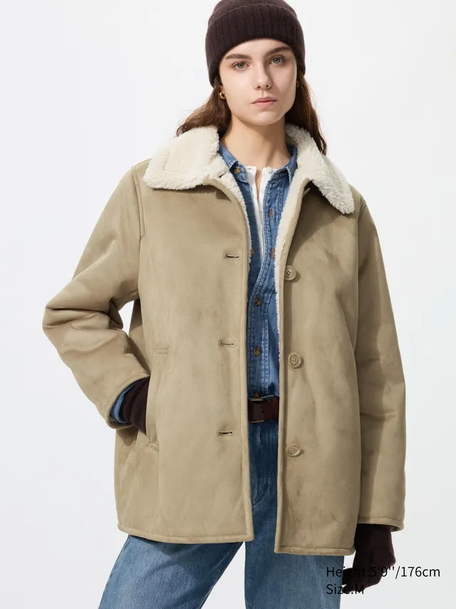 Faux Shearling Short Coat