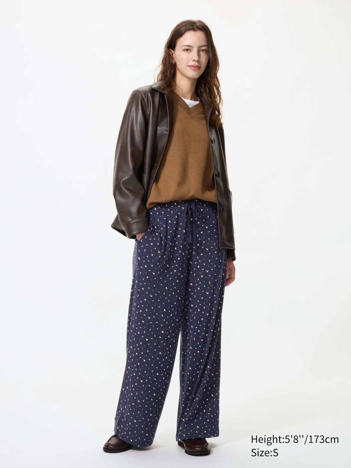 Ribbed Wide Easy Pants | Flower