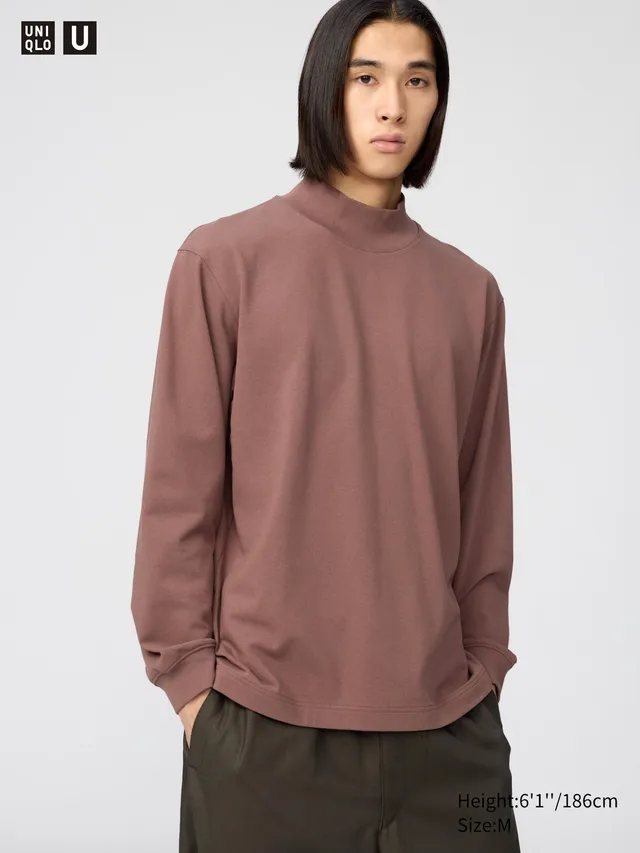 Mock Neck T-Shirt | Long Sleeve