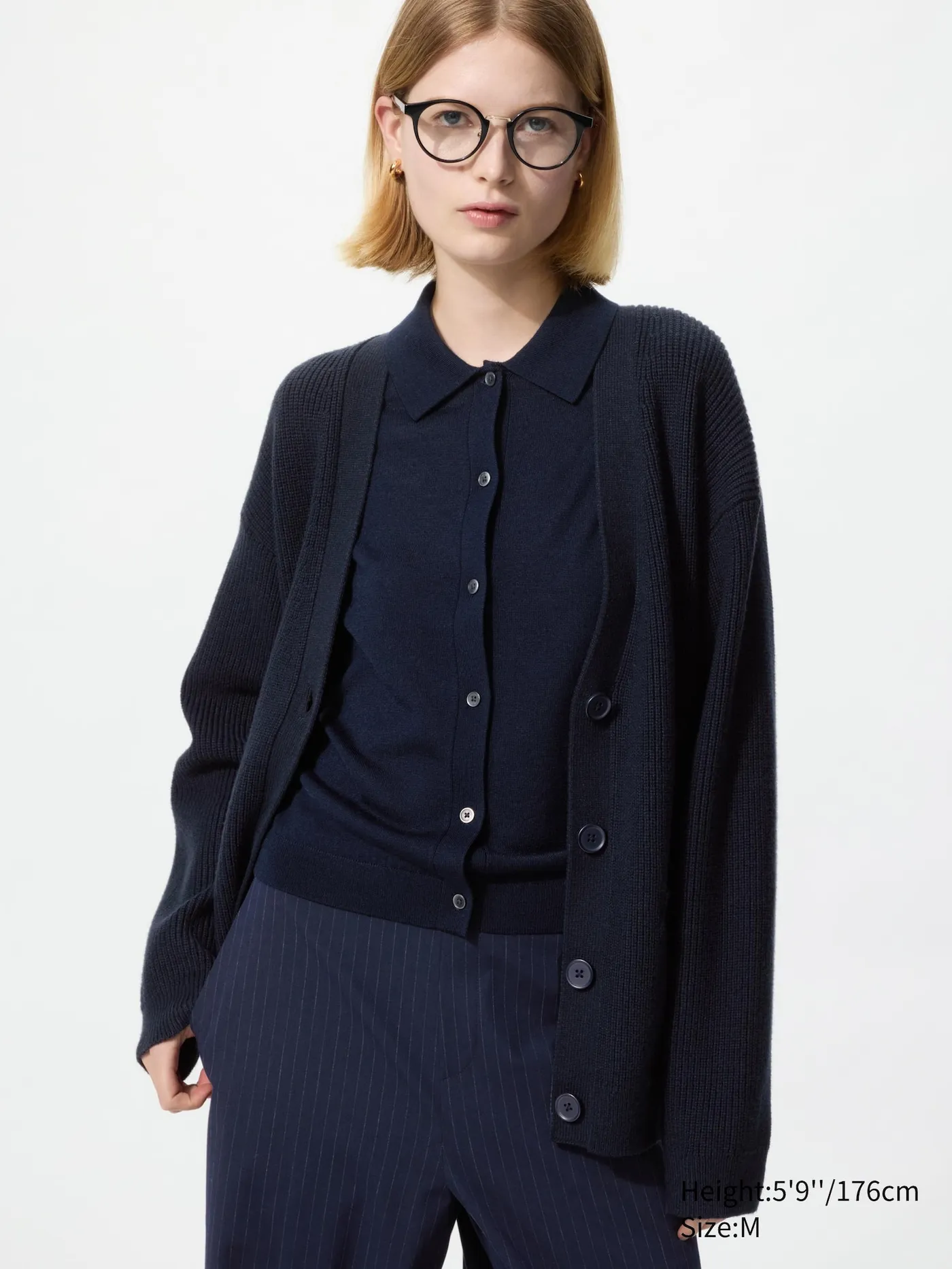 Relaxed V-Neck Cardigan