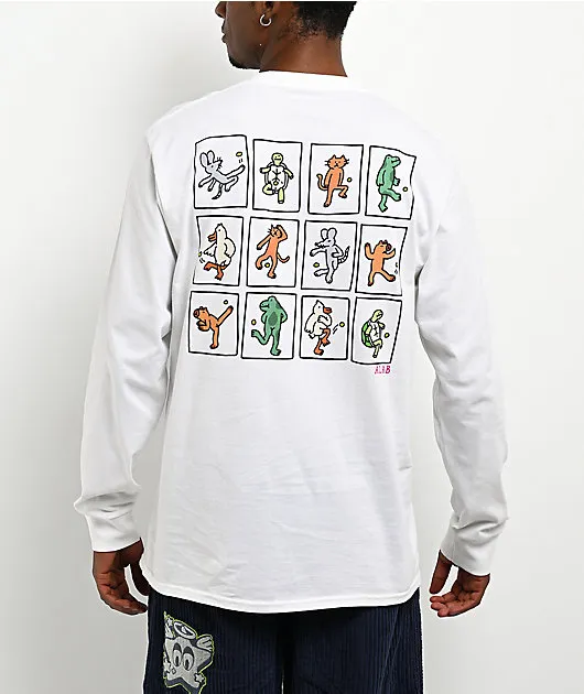 A.LAB Footbag White Long Sleeve T-Shirt
