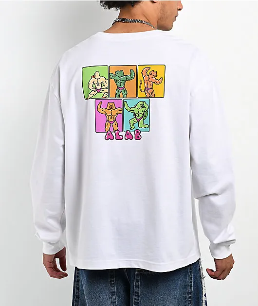 A.LAB Hit The Gym White Long Sleeve T-Shirt
