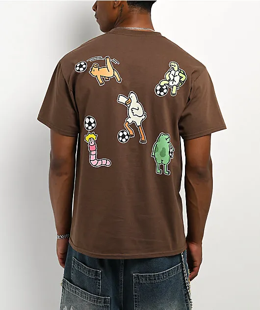 A.LAB Jerry Soccer Squad Brown T-Shirt