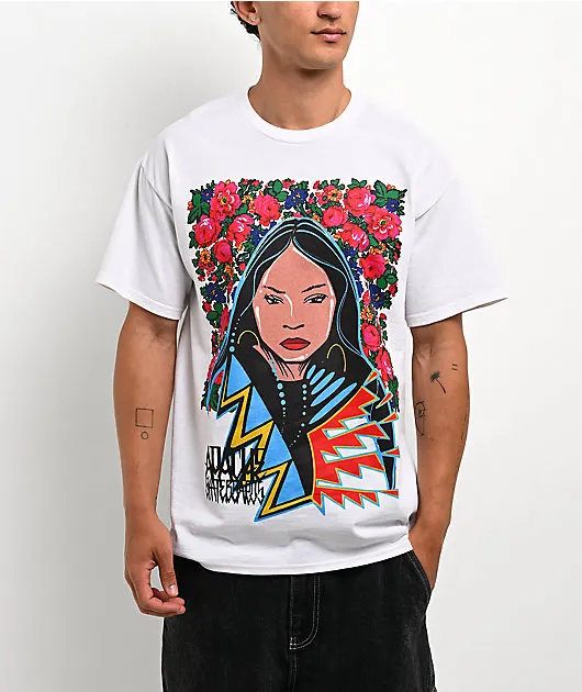 Apache Flower Girl White T-Shirt