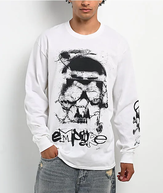 Empyre Angst Album White Long Sleeve T-Shirt