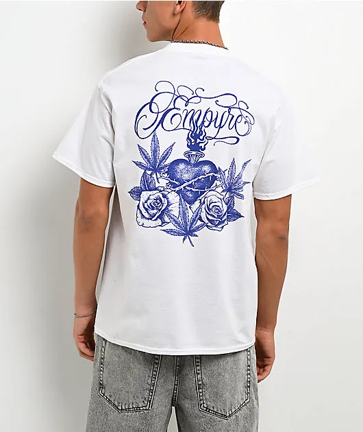 Empyre Buds And Roses White T-Shirt