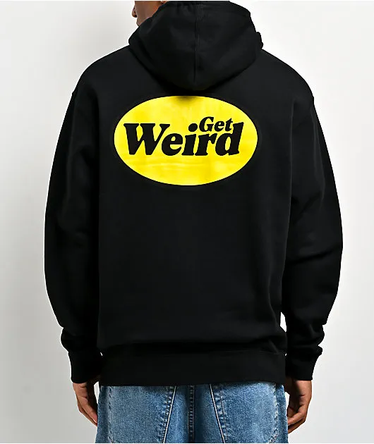 Get Weird Black Zip Hoodie