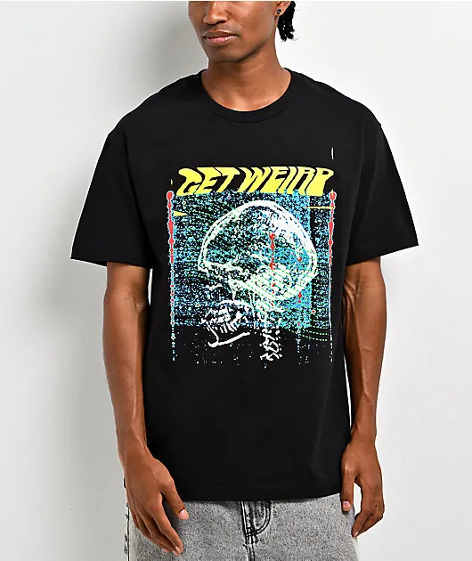 Get Weird Scanners Black T-Shirt