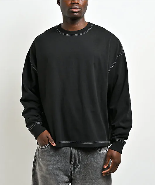 ITA Titan Black Oversized Long Sleeve T-Shirt