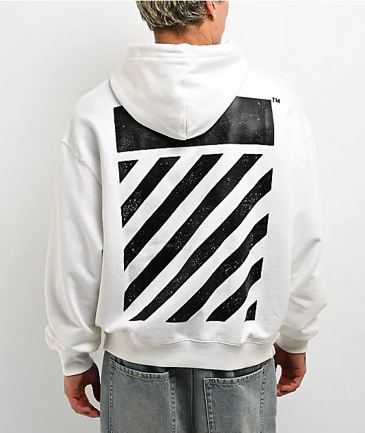 L/AB c/o Off-White™ Diagonal White Hoodie