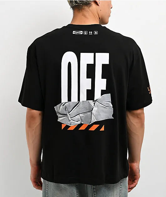 L/AB c/o Off-White™ Duct Tape Black T-Shirt