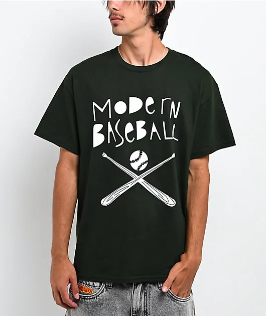 Modern Baseball Bats Green T-Shirt