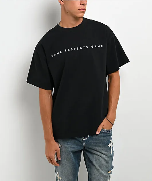 Ninth Hall Game Respects Game Black T-Shirt
