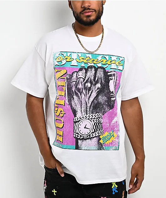 Ninth Hall Hustlin Vintage White T-Shirt