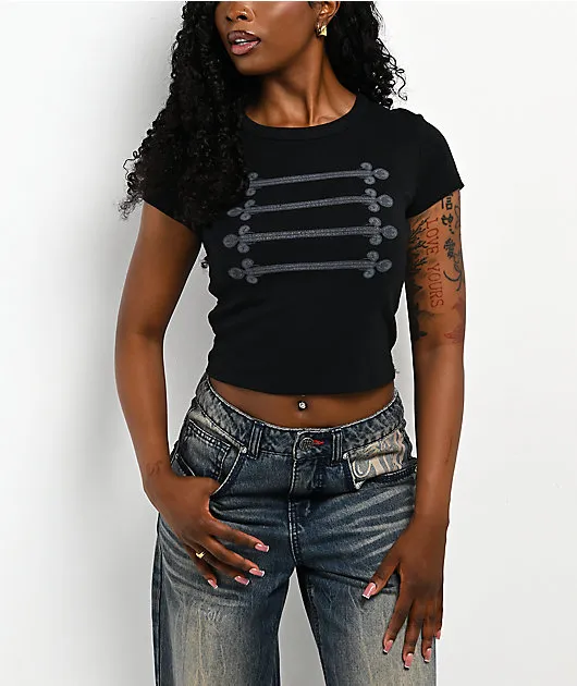 Ninth Hall Marching Band Black Crop T-Shirt