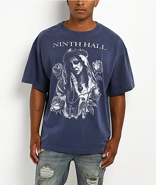 Ninth Hall Mother Mary Navy T-Shirt