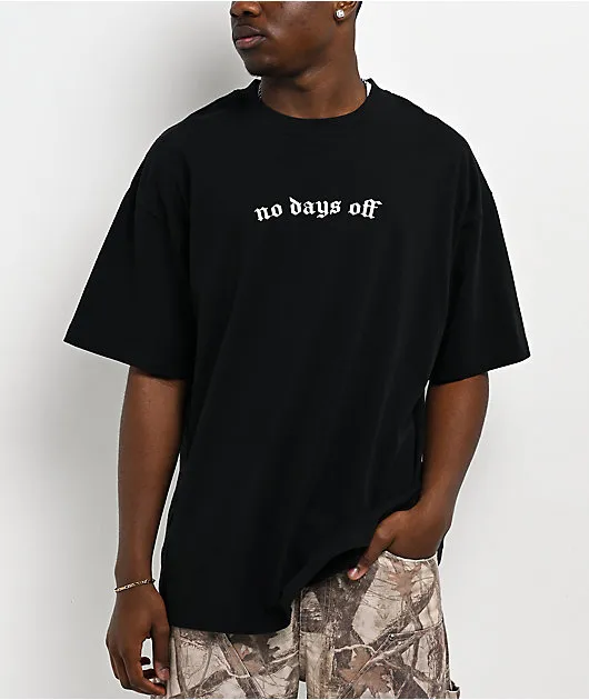 Ninth Hall No Days Off Black T-Shirt