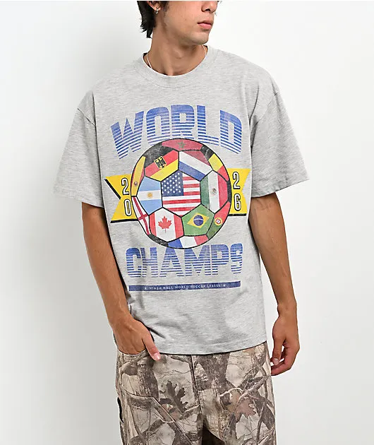 Ninth Hall World Champions Heather Grey Boxy T-Shirt
