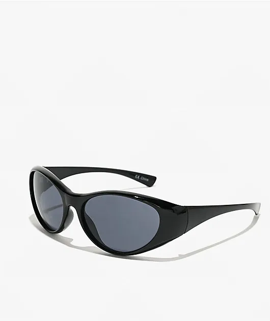 Perfect Wrap Black Sunglasses