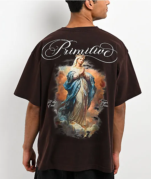 Primitive Veil Brown Heavyweight T-Shirt