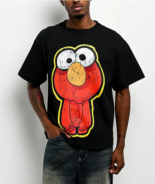 Sesame Street Zombie Elmo Black T-Shirt